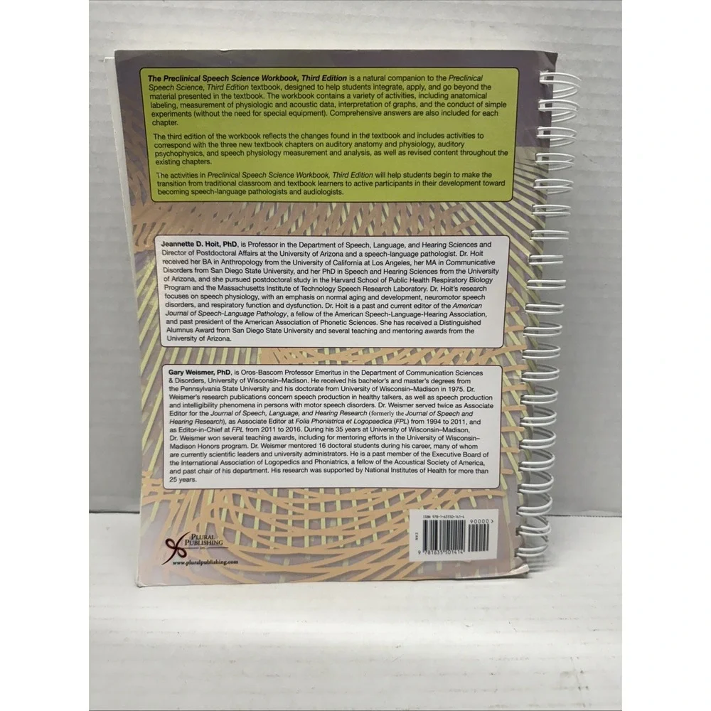 Preclinical Speech Science  (Workbook Only) 3rd Ed., Jeannett, 2020 Paperback